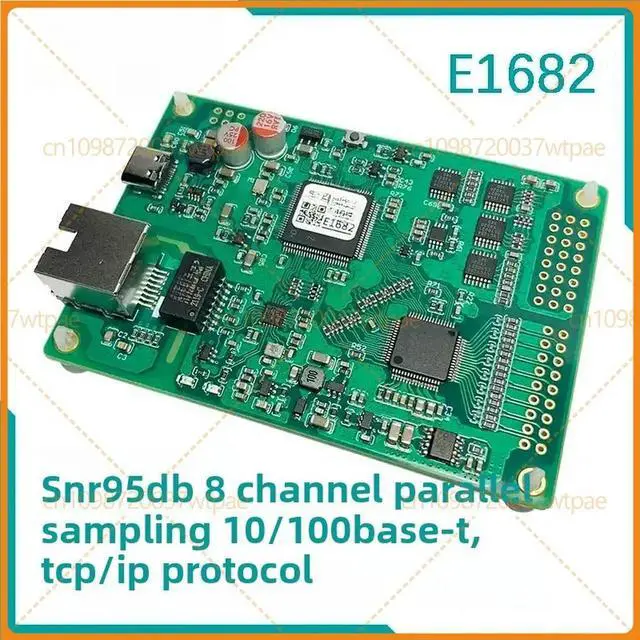 Alt view image 2 of 3 - For E1682 Ethernet Data Acquisition Card 8 Channel 16Bit 200Ksps Parallel Sampling ±5V ±10V Input