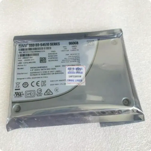 Main image of For SSDSC2KB960G8 D3-S4510 960GB SATA Read Intensive SSD Replacement Parts