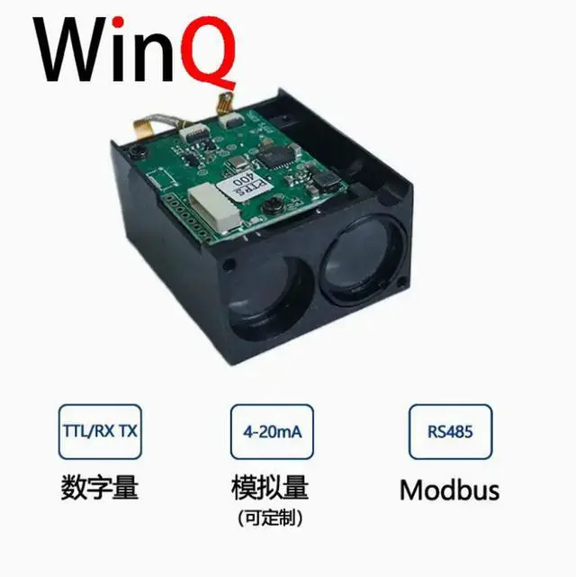 Alt view image 4 of 6 - 200 meter distance measurement 905 invisible light woodworking measuring instrument 400 meter RS232 line laser measuring sensor