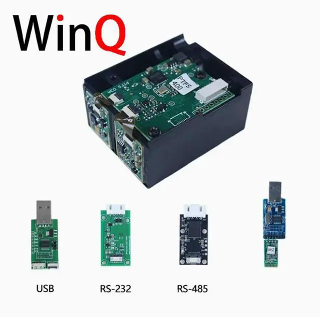 Alt view image 6 of 6 - 200 meter distance measurement 905 invisible light woodworking measuring instrument 400 meter RS232 line laser measuring sensor