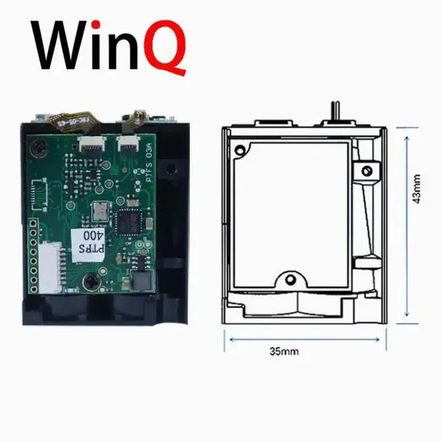 Alt view image 5 of 6 - TOF laser ranging principle, thermal imager application, USB laser sensor for measuring 400 meter rangefinder