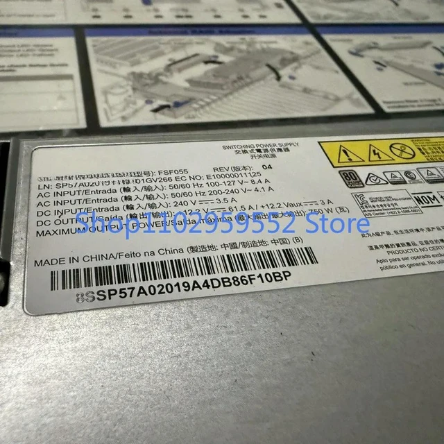 Alt view image 4 of 4 - 1pcs for SR550 SR590 SR650 SR630 750W Power Supply FSF055 01GV266 01KR195