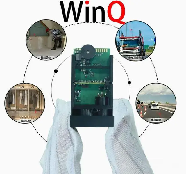 Alt view image 6 of 6 - 50 meter laser rangefinder wire measurement Modbus RTU RS485 laser rangefinder sensor application
