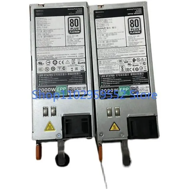 Alt view image 3 of 4 - 1Pcs for T640 T630 R930 2000W server power supply J5WMG 39K3H