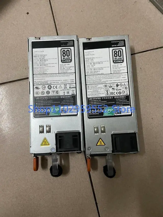 Alt view image 4 of 4 - 1Pcs for T640 T630 R930 2000W server power supply J5WMG 39K3H