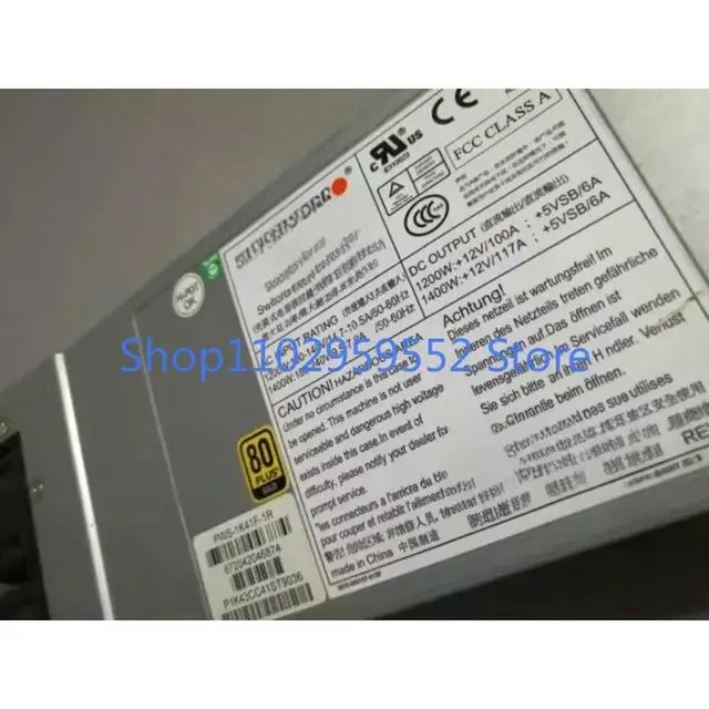 Alt view image 6 of 6 - 1Pcs for PWS-1K41F-1R 1400W 1 + 1 redundant power supply 747TQ/748TQ/818TQ/828T