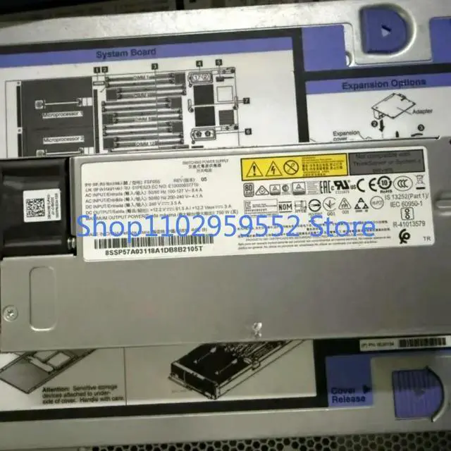 Alt view image 4 of 6 - 1pcs for SR590 SR588 SR650 SR530 01PE523 01PF515 750W Power Supply