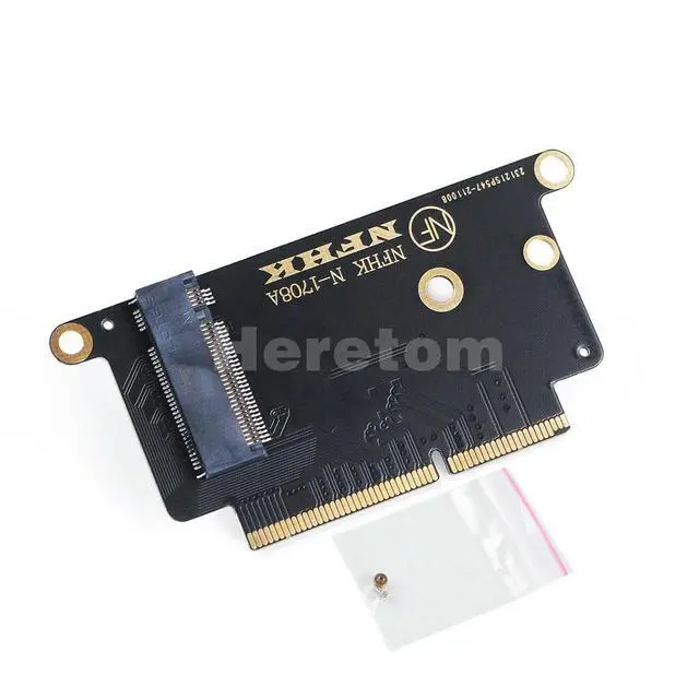 Alt view image 5 of 6 - A1708 NVME Adapter for Macbook NVMe PCI Express PCIE to M.2 SSD Adapter Card N-1708A for Macbook Pro Retina 13" A1708 2016 2017