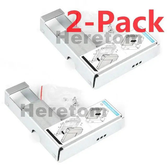 Alt view image 4 of 6 - 2PCS 9W8C4 3.5" to 2.5" HDD Adapter For R710 R720 R730 T710 R320 T320 SAS SATA SSD Tray Caddy With Screws