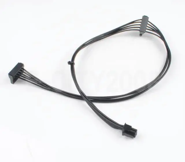 Alt view image 4 of 6 - 1pcs Mini 6 Pin to 2 SATA 15PIn Power Supply Cable for Vostro 3070 3670