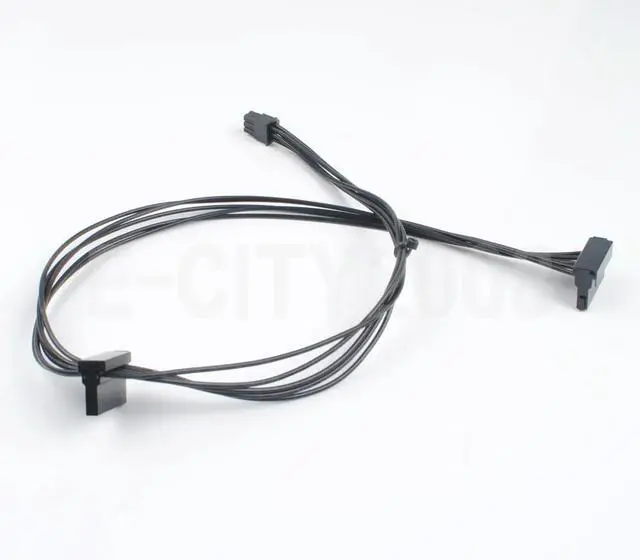 Alt view image 5 of 6 - 1pcs Mini 6 Pin to 2 SATA 15PIn Power Supply Cable for Vostro 3070 3670
