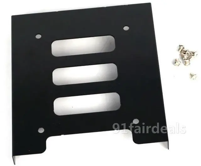 Alt view image 5 of 6 - 2.5" to 3.5" SSD HDD l Mounting Bracket Adapter Hard Drive Holder with SATA & Power 4pin Cable for PC SSD