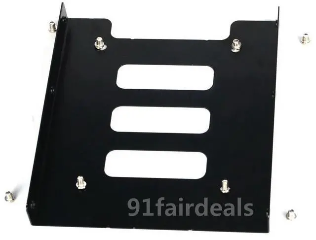 Alt view image 6 of 6 - 2.5" to 3.5" SSD HDD l Mounting Bracket Adapter Hard Drive Holder with SATA & Power 4pin Cable for PC SSD