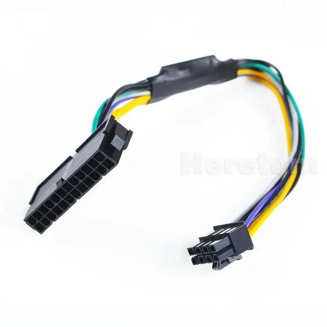 Alt view image 5 of 6 - 24 Pin to 8 Pin ATX PSU Power Adapter Cable For Optiplex 3020 7020 9020 Precision T1700 12"(30cm)