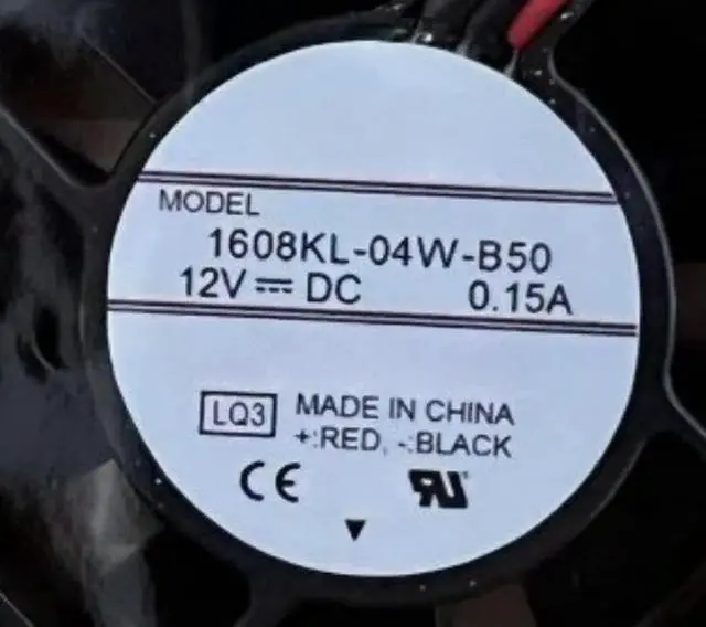 Alt view image 4 of 6 - 1608KL-04W-B50 Y10 DC 24V 0.13A 40x40x20mm 2-Wire Cooling Fan Fast delivery