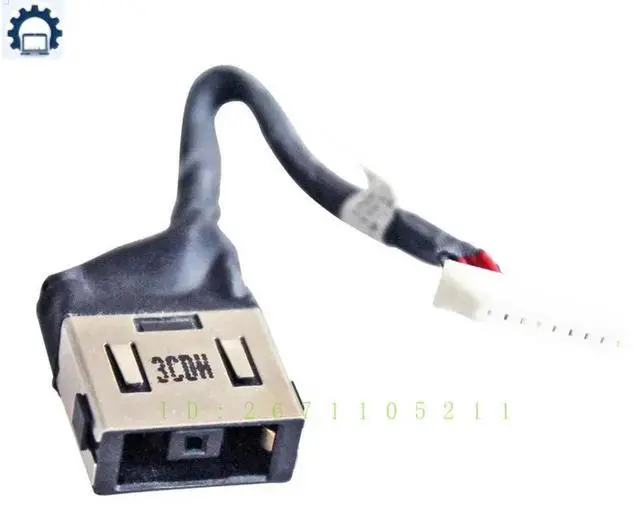 Alt view image 4 of 6 - DC in Power Jack Charging Port Cable For T540 W540