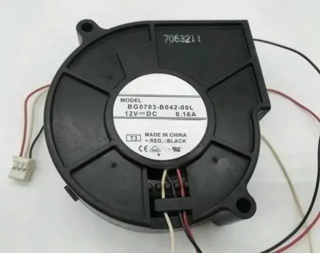 Alt view image 4 of 6 - BG0703-B042-00L BG0703 B042 00L 12V 0.16A 3Pin Cooling Fan Fast Delivery