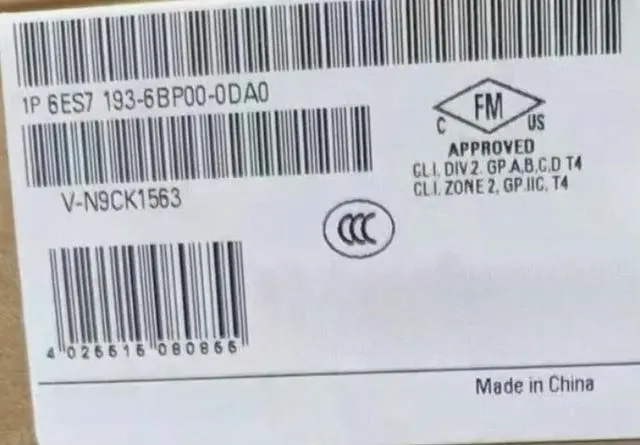 Main image of 6ES7193-6BP00-0DA0 6ES7193-6BP00-0BA0 6ES7193 6BP00 0DA0 Fast delivery