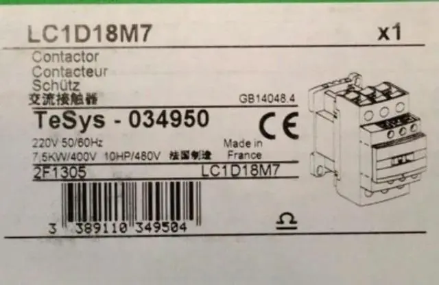 Main image of Lc1d18m7 220vac Contactor Spot Plc Fast delivery