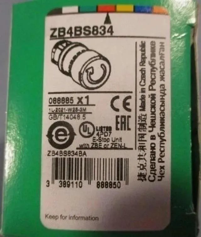Alt view image 2 of 6 - ZB4BS834 Emergency stop Stock 1pcs Fast delivery