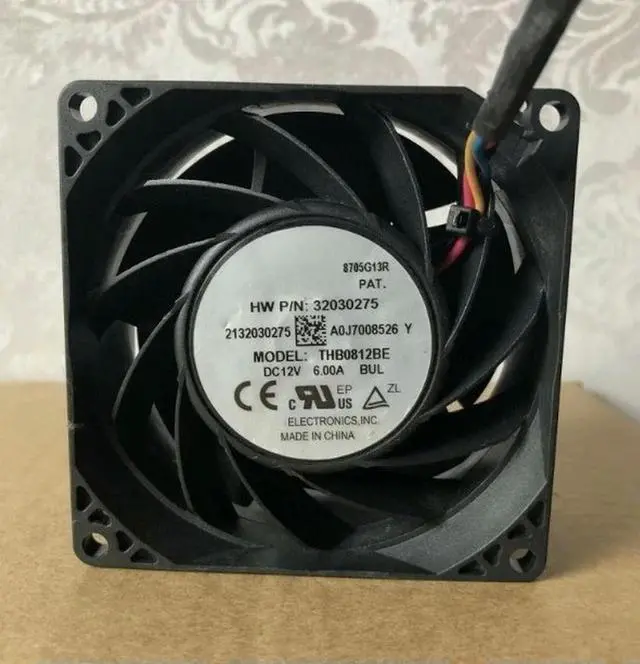 Main image of THB0812BE 8038 DC12V 6.00A 8CM 4-Wire Inverter Mute Cooling Fan Expedited shipping