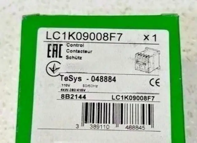 Main image of LC1K09008F7 LC7K09008F7 contactor - 4P (2 NO + 2 NC) - AC-1 = 440 V 20 A - 110 V AC coil Fast delivery