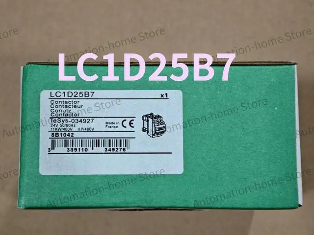 Main image of LC1D25B7 Contactor: 3 Phase 3 NO, 24VAC 50/60Hz Coil Fast Delivery