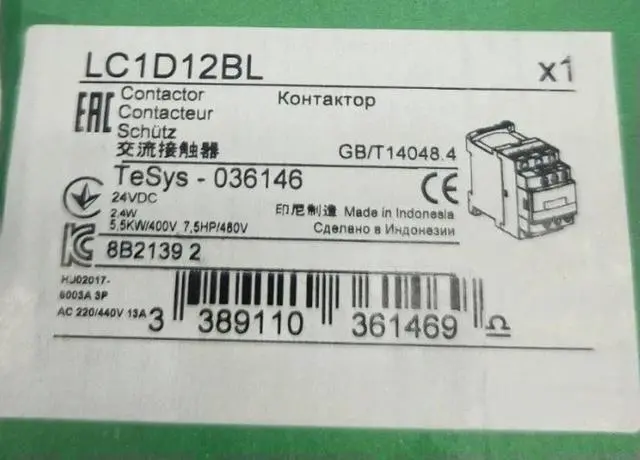 Main image of LC1D12BL DC24V DC contactor Fast Delivery
