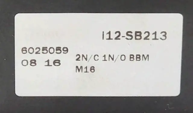 Alt view image 3 of 3 - i12-SB213 I12 SB213 Electromechanical Safety Switch Fast Delivery