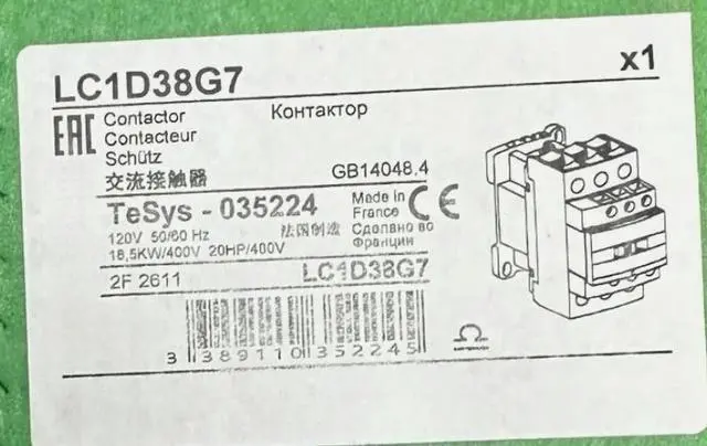 Main image of LC1D38G7 with coil contactor Product 1pcs guarantee Fast delivery