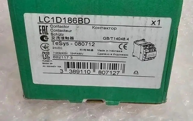Alt view image 2 of 3 - LC1D186BD three-pole contactor 18A 24VDC ring terminal Fast Delivery