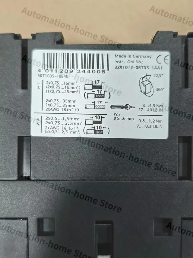 Alt view image 3 of 3 - 1PCS 3RT1035-1BB40 Contactor 3RT1035 1BB40 Fast Delivery