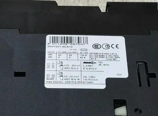 Alt view image 3 of 3 - 3RV1031-4EA10 3RV1031 4EA10 Circuit Breaker Fast Delivery