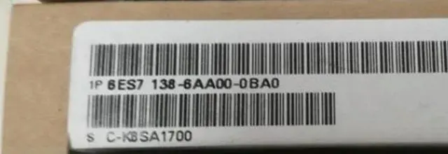 Main image of 6ES7138-6AA00-0BA0 6ES7138 6AA00 0BA0 Programmable logic controller module Fast Delivery