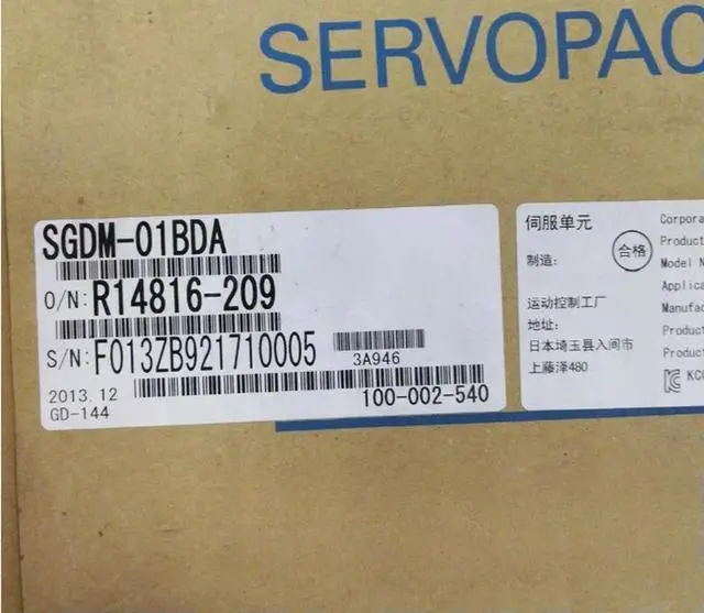 Main image of SGDM-01BDA SGM7G-09AFC61 SGD7S-7R6A00A002 MR-J4W3-444B SGMDH-12A2A-YRA1 SGM7J-01A7C6S Expedited shipping