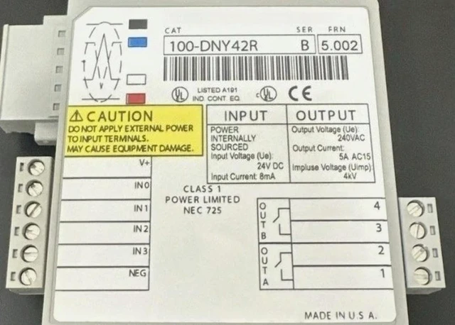 Alt view image 3 of 6 - 100-DNY42R 24VDC Combination Output Module Fast delivery