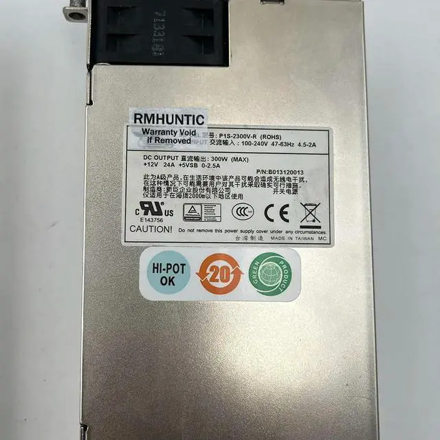 Alt view image 5 of 6 - 1pcs P1S-2300V-R For Zippy Server Power Supply 300W