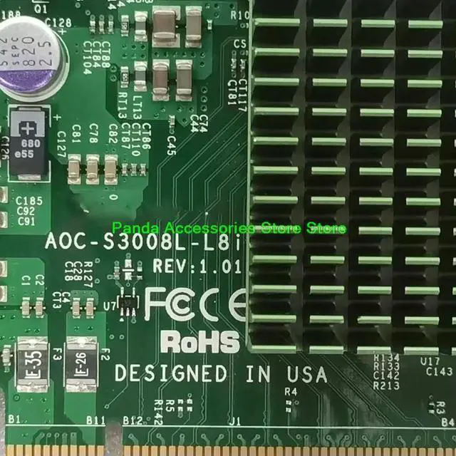Alt view image 5 of 6 - job AOC-S3008L-L8I 12G/b SAS SATA Pass-through Expansion Card