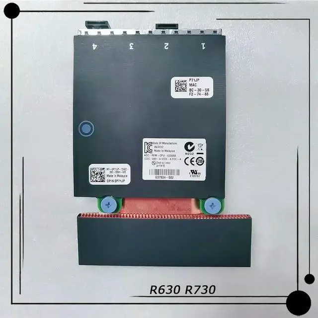 Alt view image 4 of 6 - For R630 R730 Dual 10G+Dual 1G Quad Port Network Daughter Card P71JP Y36FR G8RP