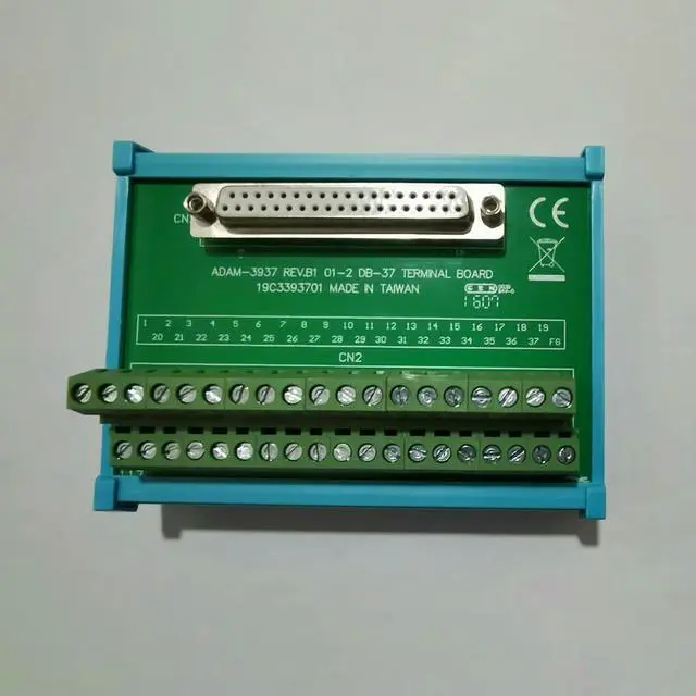 Main image of For Advantech ADAM-3937 REV.B1 DB37 Terminal Board Wiring Stand DIN Rail ADAM-3937-BE