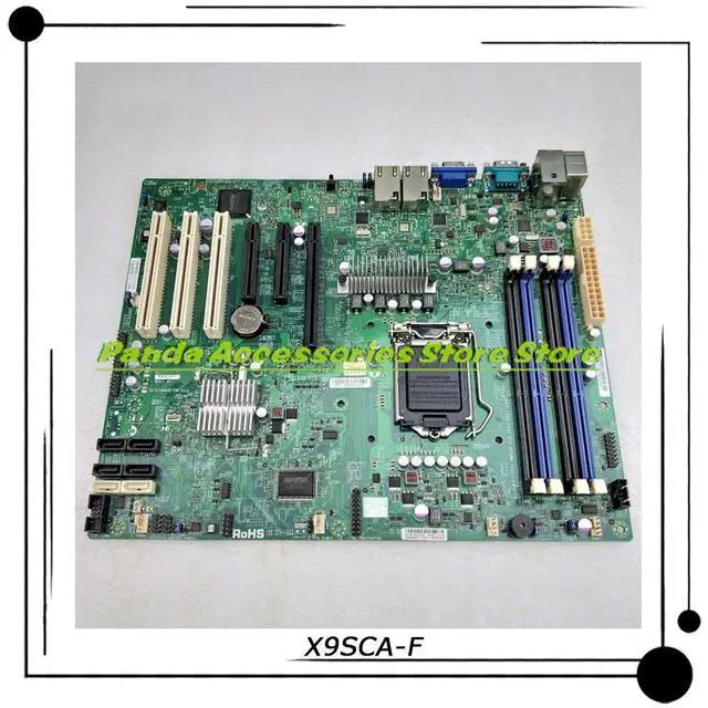 Alt view image 3 of 6 - X9SCA-F For Server ATX Motherboard LGA 1155 C204 Xeon E3-1200 v2 series 2/3rd Gen Core i3 DDR3 PCI-E3.0