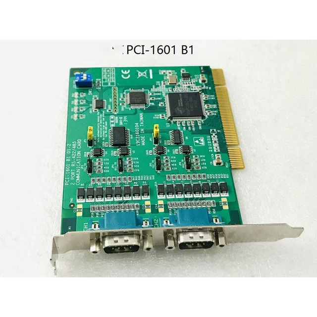 Alt view image 2 of 4 - Stable Performance PCI-1601 B1 For Advantech 2-port RS-422/485 PCI Card Includes Surge Protection
