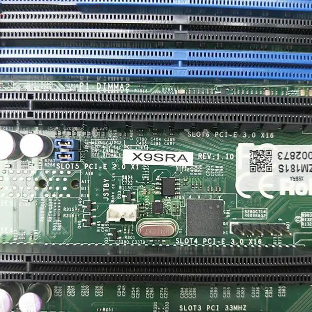 Main image of X9SRA For Workstation ATX Motherboard LGA 2011 C602 E5-2600/1600 V2 DDR3 PCI-E3.0 Fully Tested Fast Ship