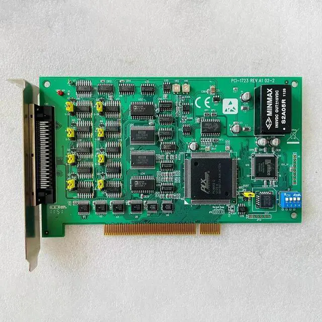 Alt view image 2 of 3 - PCI-1723 REV. A1 02-2 For Advantech Acquisition Card 16 Bit 8-way Non Isolated Analog Output Card