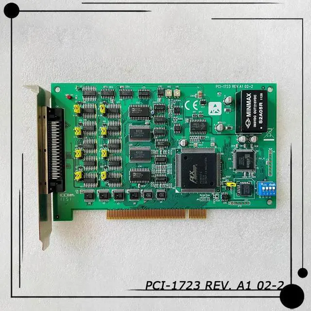 Alt view image 3 of 3 - PCI-1723 REV. A1 02-2 For Advantech Acquisition Card 16 Bit 8-way Non Isolated Analog Output Card
