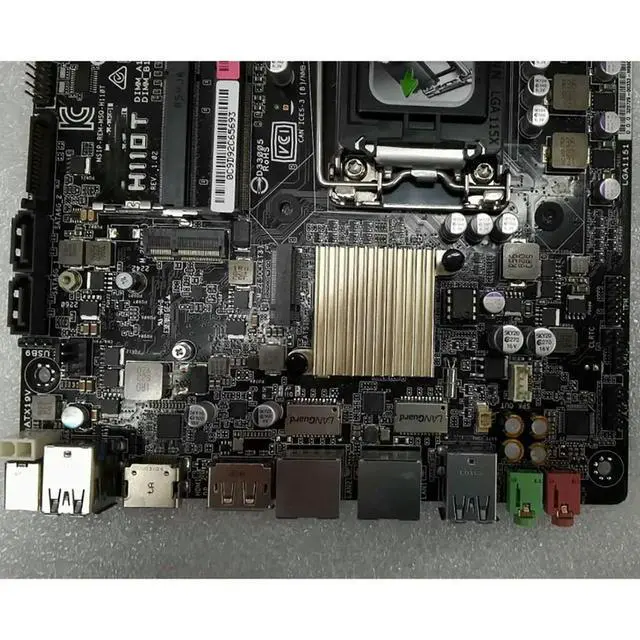 Alt view image 3 of 3 - H110T Dual Network Itx Motherboard All-In-One Industrial Control Board Htpc Built-In Lvd