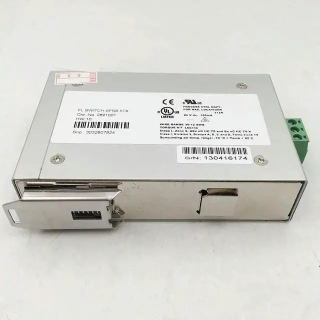 Alt view image 2 of 3 - For Phoenix Industrial Ethernet Switch 2891001 FL SWITCH SFNB 5TX