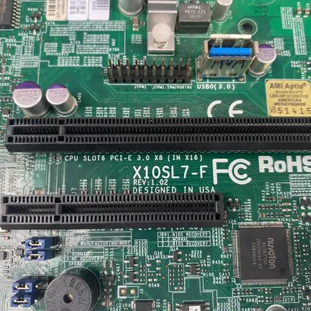 Alt view image 2 of 3 - X10SL7-F For Server microATX Motherboard LGA 1150 C222 Support E3-1200 v3/v4 DDR3 PCI-E 3.0 Tested