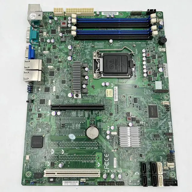 Alt view image 2 of 3 - X9SCI-LN4F For Motherboard LGA1155 Xeon E3-1200 V1/V2 Series 2nd and 3rd Gen Core i3 DDR3 ECC IPMI 2.0