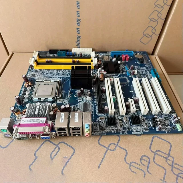 Alt view image 3 of 3 - job EAX-945G Dual Net-work Card Industrial Computer Motherboard
